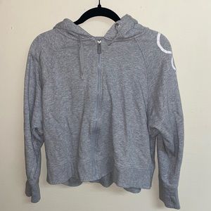 Cute grey Calvin Klein crop zip up